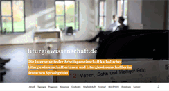 Desktop Screenshot of liturgiewissenschaft.de